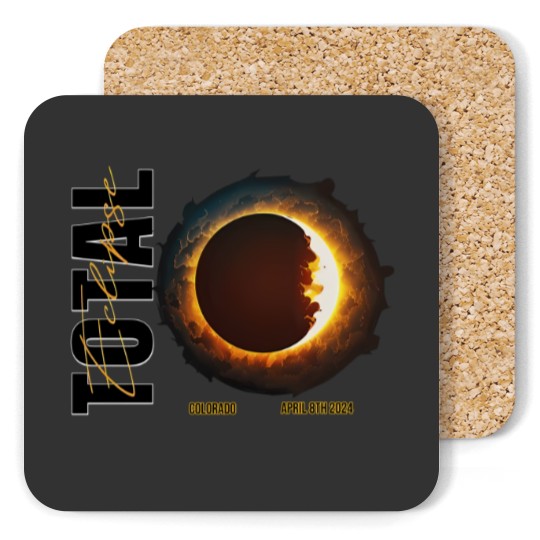 Discover Custom Total Solar Eclipse April 2024 Coasters, America Totality Eclipse 2024