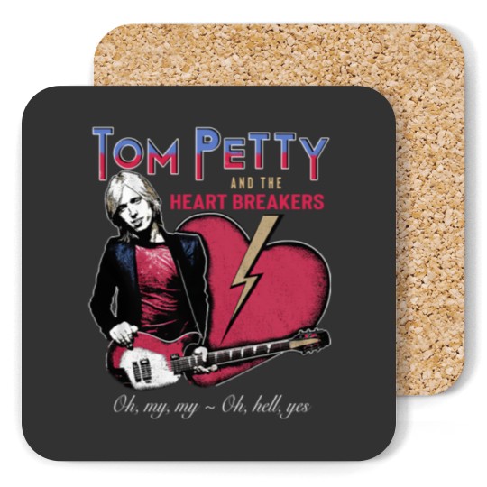 Discover Tom Petty & the Heartbreakers Men's Coasters Oh Hell Yes Guitarist Tees