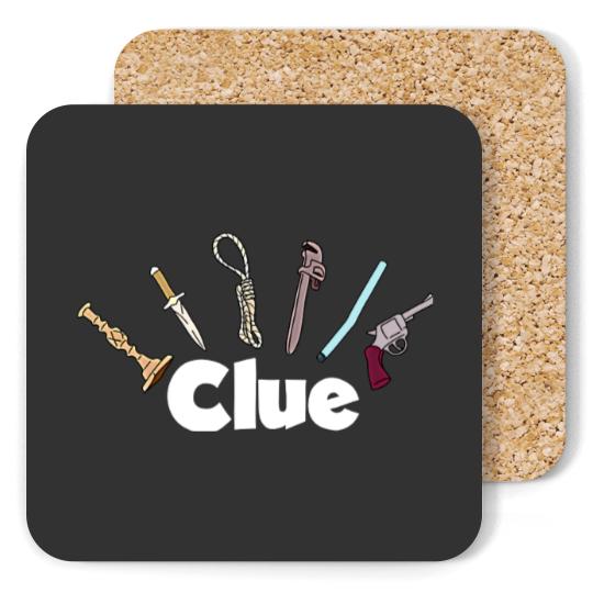 Discover Clue Logo Coasters