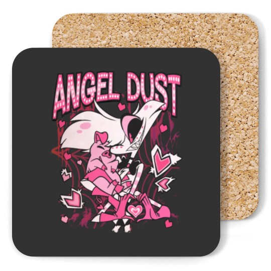 Discover Hazbin Hotel Angel Dust And Fat Nugget Cute Coasters