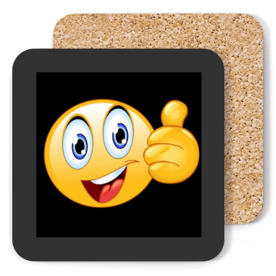 Discover Thumbs up smiley face Coasters