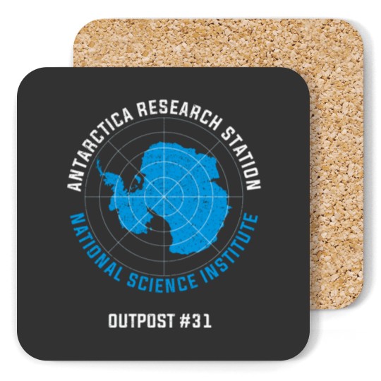 Discover Antartica Research Station Coasters