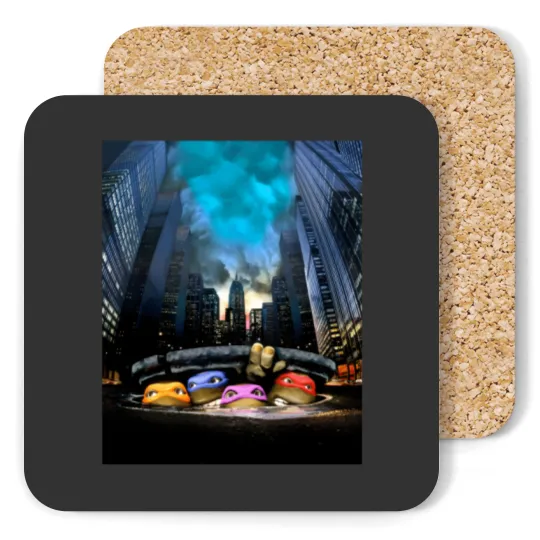 Discover Sewer Turtles 1990 Coasters