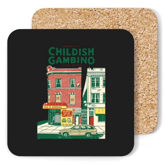 Discover Childish Gambino This is America Hip-Hop Funk Unisex Coasters