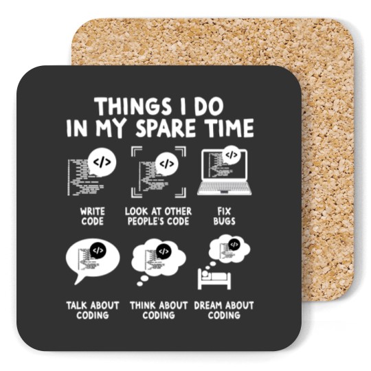 Discover Funny Coder Programmer Coasters