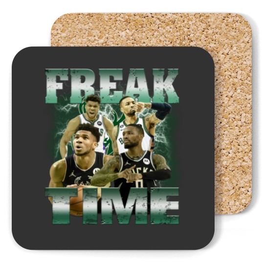 Discover Damian Lillard Coasters, Bucks Freak Time Coasters