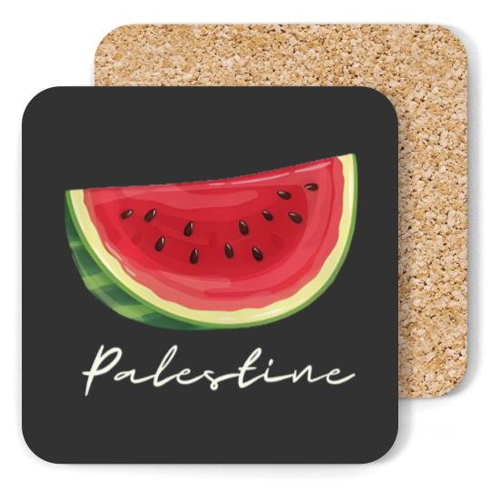 Discover Palestine Watermelon Coasters, Palestine Flag Coasters