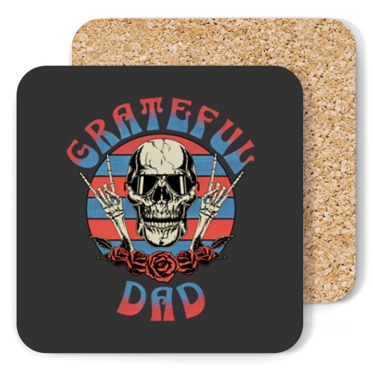 Discover Grateful Dad Coasters, , Father's Day Coasters, Fathers Day Gift,