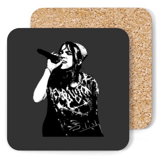 Discover Happier Than Ever Billie Coasters, Happier Than Ever Vintage Coasters, Billie Eilish Coasters