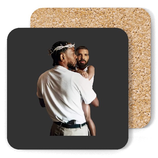 Discover Kendrick Lamar Holding Baby Drake Unisex Cotton Coasters