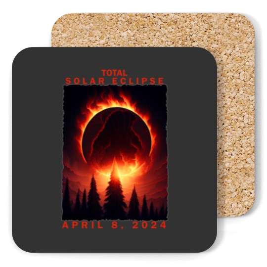Discover 2024 Eclipse Total Solar Eclipse 2024 Unisex Coasters