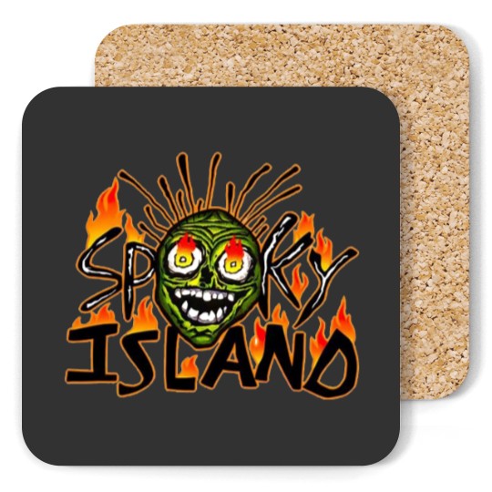 Discover Spooky Island Scooby Doo Collage Unisex Coasters, Spooky Island
