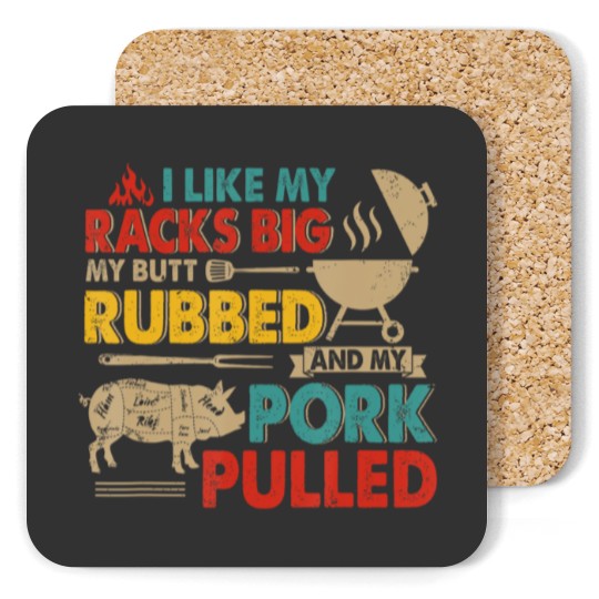 Discover BBQ Lover Coaster - I Like My Racks Big