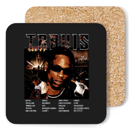 Discover Travis Scot Utopia Tracklist Coasters, Vintage Travis Utopia Coasters
