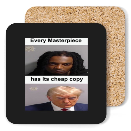 Discover Playboi Carti Donald Trump Mugshot Coasters