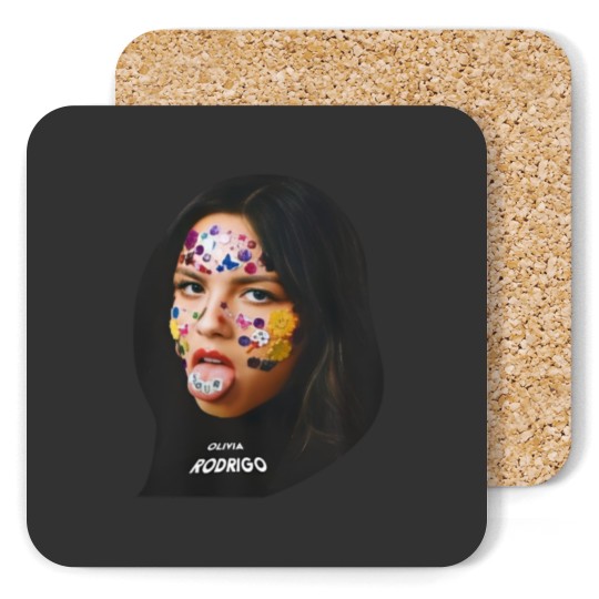 Discover Olivia Rodrigo Stick Face Vintage Coasters