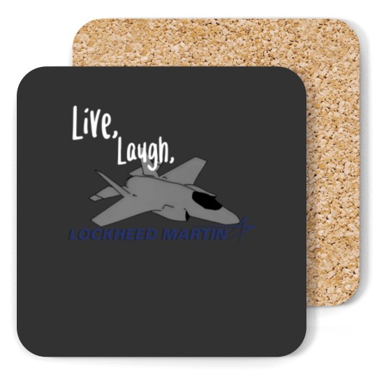 Discover Live, Laugh, Lockheed Martin Unisex Coasters