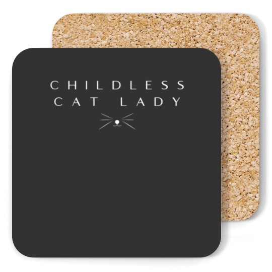 Discover Childless Cat Lady Coasters 2024 Election Political Coasters
