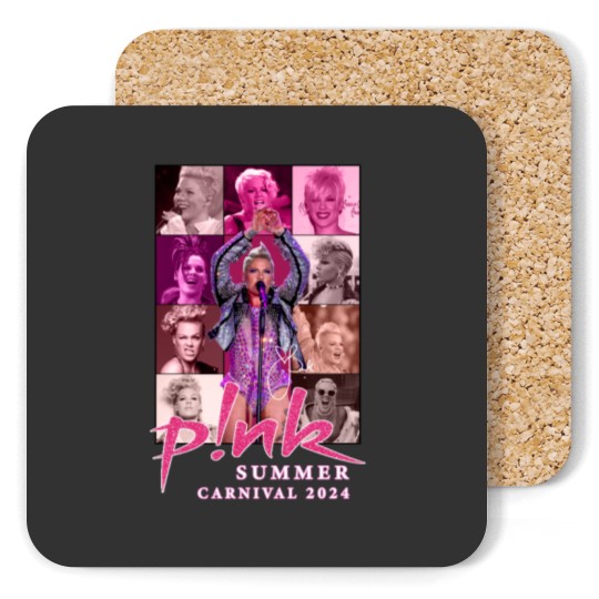 Discover P!nk Coasters, Pink Singer Summer Carnival 2024 Tour Coasters, Concert 2024 Pink Coasters