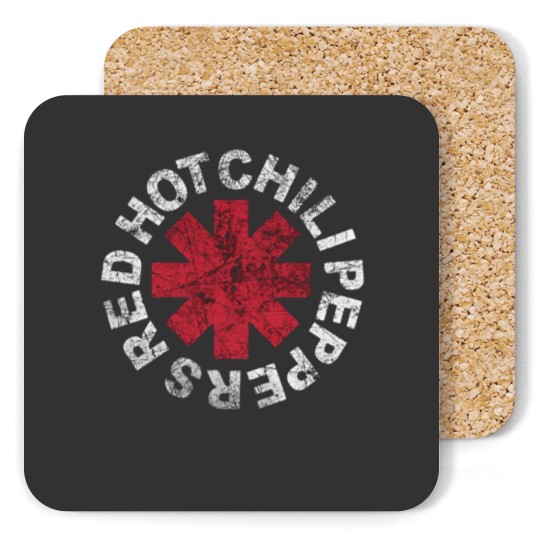 Discover Red Hot Chili Peppers Coasters, Band Coasters Vintage Aesthetic Distressed RHCP Graphic Coasters
