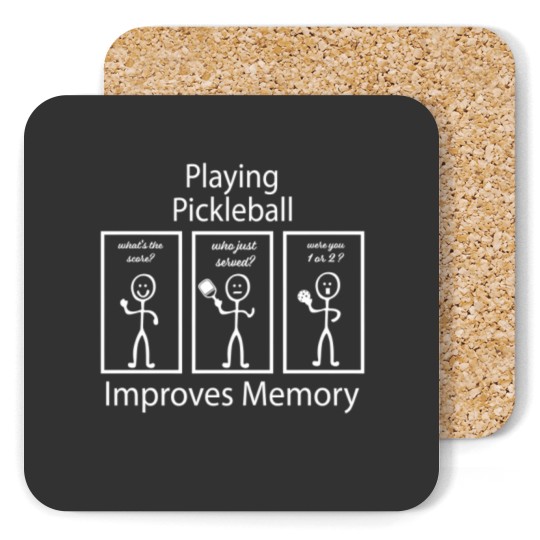 Discover playing pickleball improves memory, Pickleball Coasters