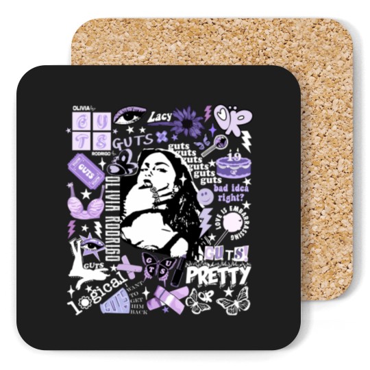 Discover Olivia Rodrigo Guts Coasters, Guts Tour 2024 Coasters