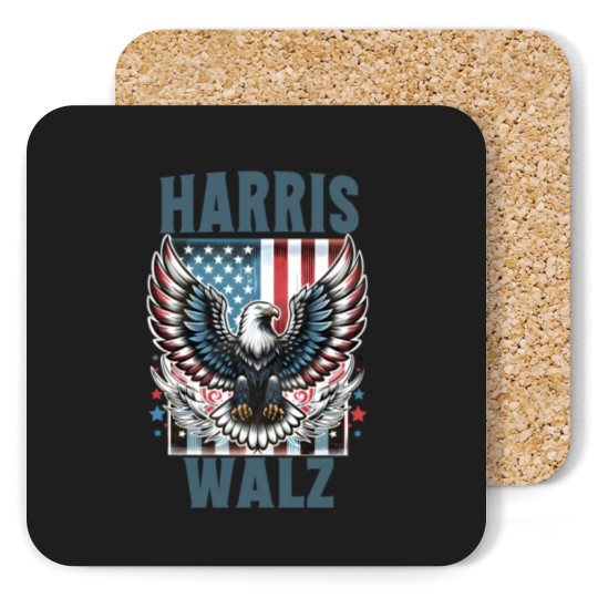 Discover Harris Walz Coasters, Kamala Harris Walz 2024 Coasters, Madam President Coasters