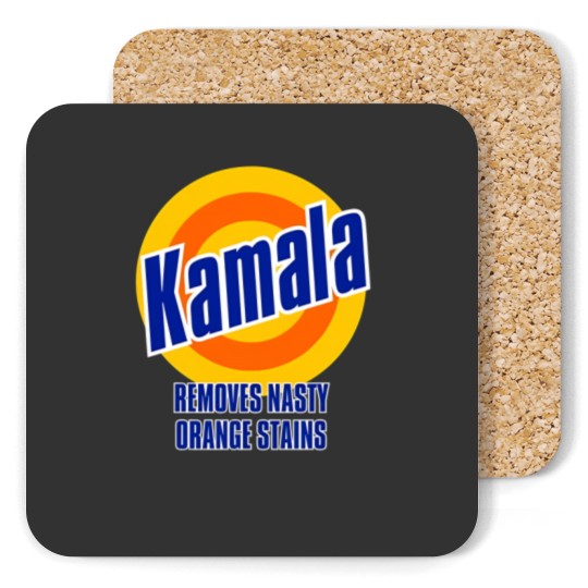 Discover Kamala "Removes Nasty Orange Stains" DTG 190gsm Men's Coasters