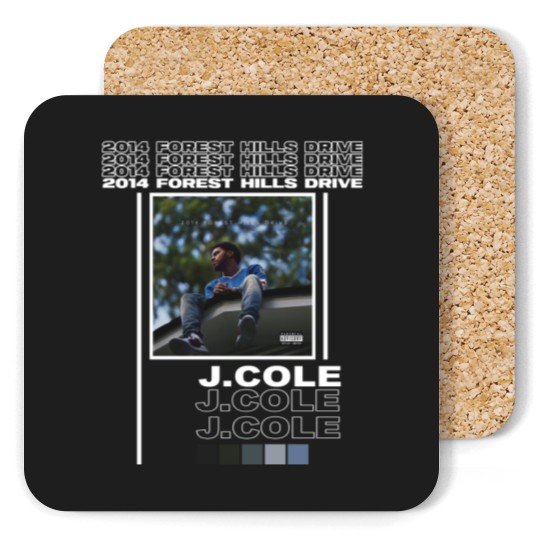Discover J. Cole album cover Coasters, 2014 forest hills drive album cover Coasters,