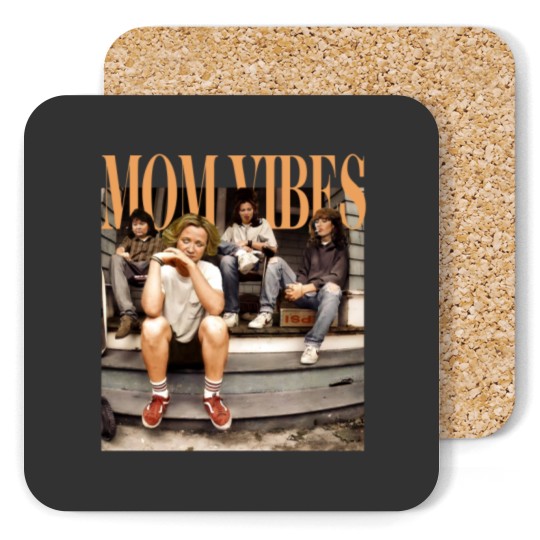 Discover Mom Vibes Thug Life Coasters, 90s Mom Vibes Coasters, Mother's Day Gift