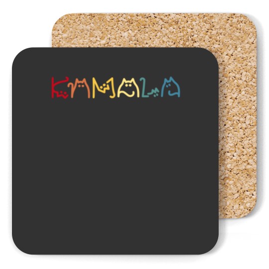 Discover Kamala Cat Lady Coasters - Cute Home Decor Accessory