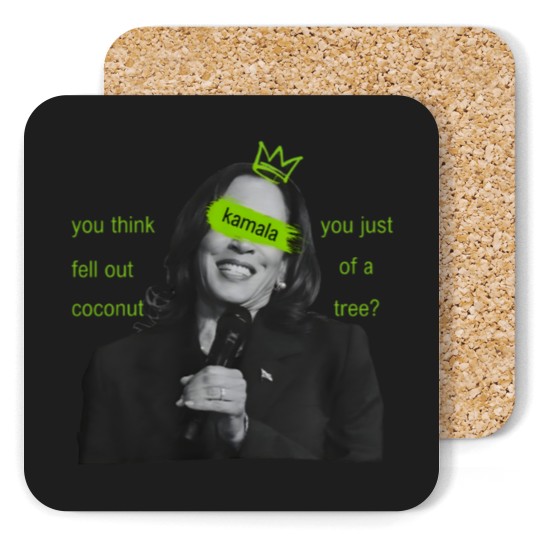 Discover kamala harris brat Coasters, kamala charli xcx brat Coasters, kamala meme Coasters