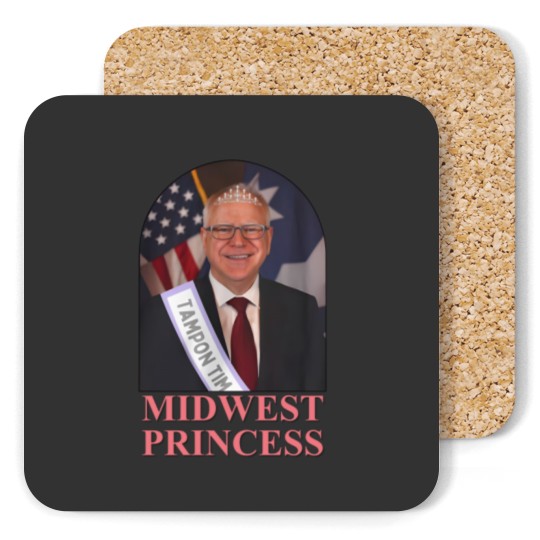 Discover Midwest Princes Tampon Tim Walz Coasters, Chappel Roan Coasters