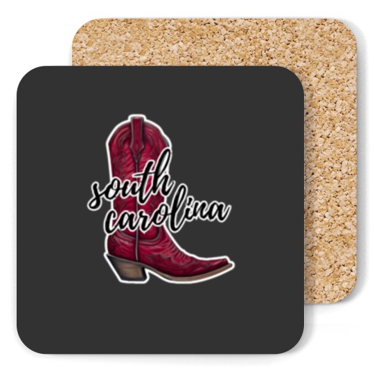 Discover University of South Carolina cowboy boot 1 Coasters