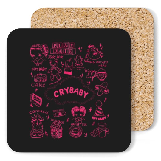 Discover Vintage Melanie Martinez Cry Baby Album Coasters,  Melanie Martinez Merch