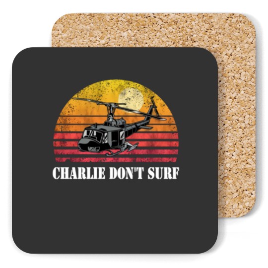 Discover Charlie Don't Surf Funny Coasters