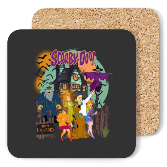 Discover Vintage Spooky Scooby-Doo Coasters: Haunted House
