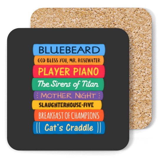 Discover Kurt Vonnegut Books Coasters