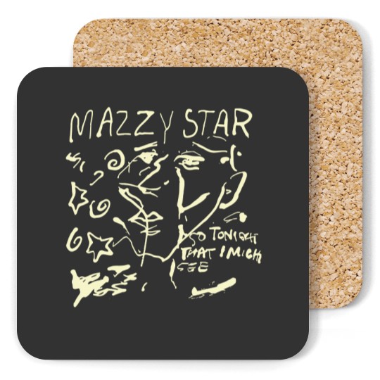 Discover Mazzy Star Coasters - Star So Tonight That basic black 90s Coasters