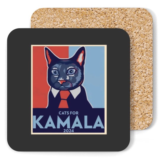 Discover Cats for Kamala 2024 Unisex Coasters