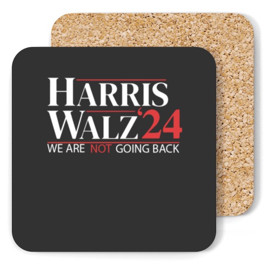 Discover Harris Walz Coasters 2024,We Are Not Going Back Coasters, Kamala Walz Coasters
