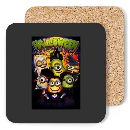 Discover Unisex Halloween Minions Jersey Short Sleeve Coasters