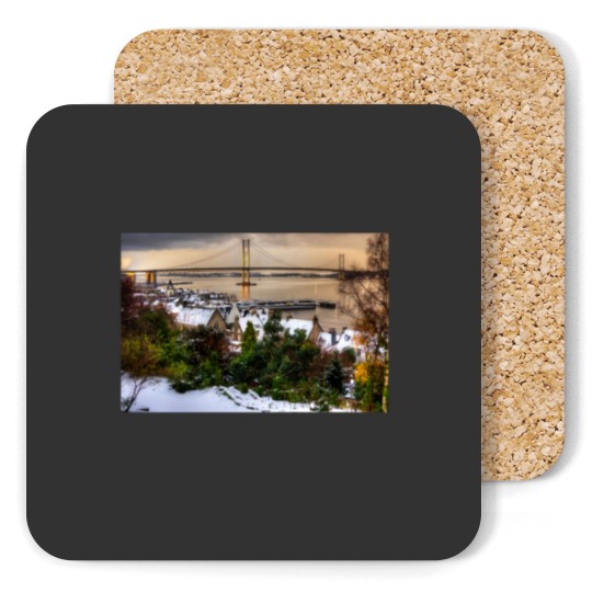 Discover Queensferry Harbour and Road Bridge Coasters