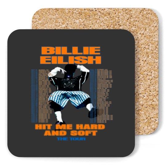 Discover Hit Me Hard and Soft tour Coasters, Billie Eilish Coasters