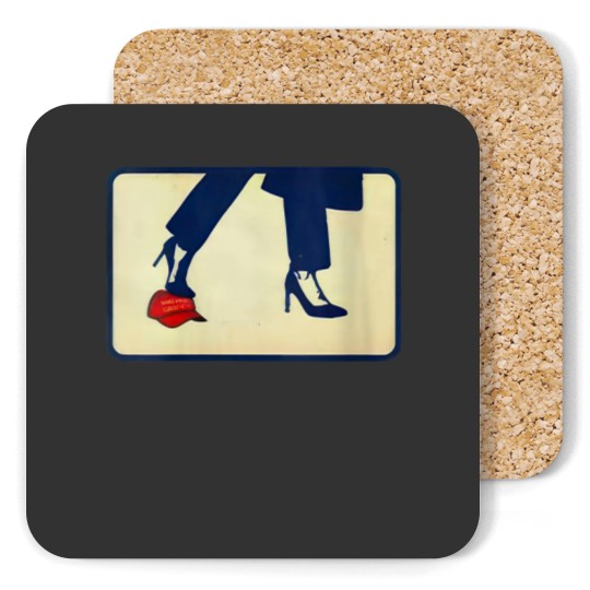 Discover Kamala High Heels Maga's Hat Funny Election Vote President - Kamala Harris - Coasters