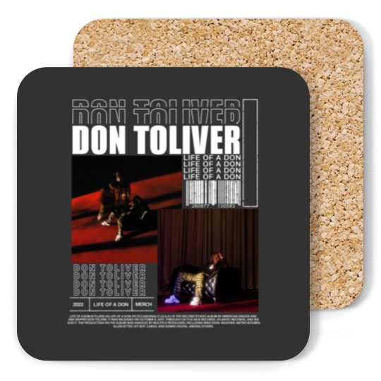 Discover Vintage Bootleg Inspired Coasters, Graphic Unisex Coasters, Don Toliver Vintage Coasters