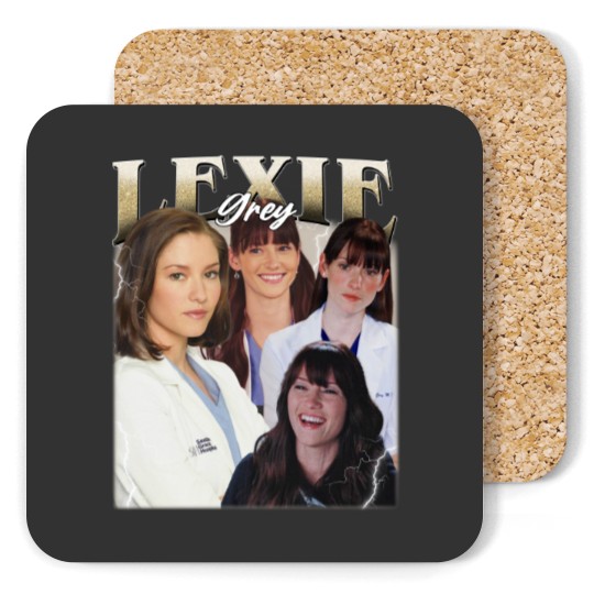 Discover Lexie Grey Vintage Coasters, Gift For Woman and Man Unisex Coasters