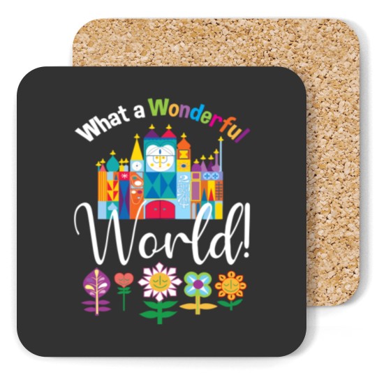 Discover What a Wonderful World Fitted Coasters