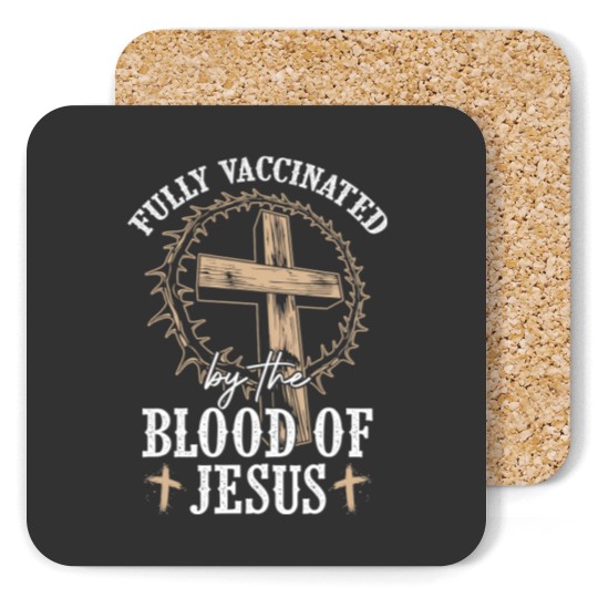 Discover Christian Jesus Lover Vaccinated Coaster