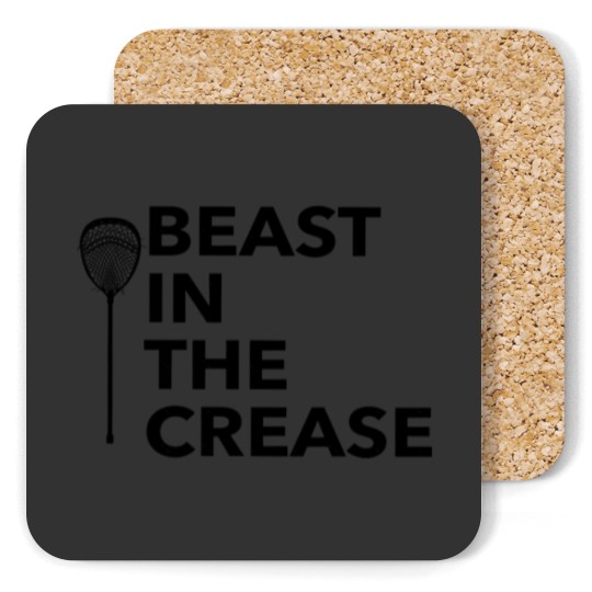 Discover Lacrosse Goalie Beast In The Crease Coasters